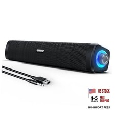 USB Computer Speakers,Computer Speakers with 3.5 mm aux,Wired USB Powered