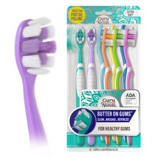 GuruNanda Butter On Gums Toothbrush, ADA Accepted, with 8000 Ultra Soft Softex