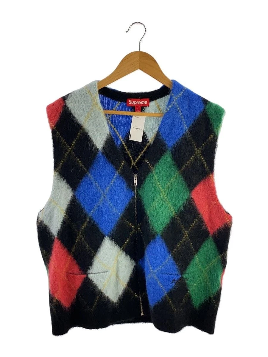 Pull gilet zippé suprême multicolore L occasion