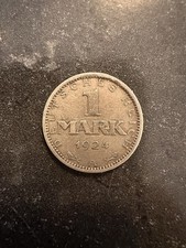 1 Mark 1924 A Weimarer Republik Silber 500 Jaeger 311 Deutsches Reich Adler