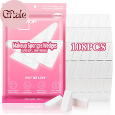 108 Pcs New Makeup Sponges Wedges for Face Foundation, Latex-Free Triangle Cosme