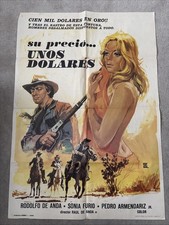 Su Precio... Unos Dólares (1970) Original Spanish Movie Poster
