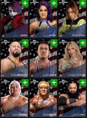 [DIGITAL Topps Slam Independence Day 26 S1 Stars Stripes Headshot Portraits Pick