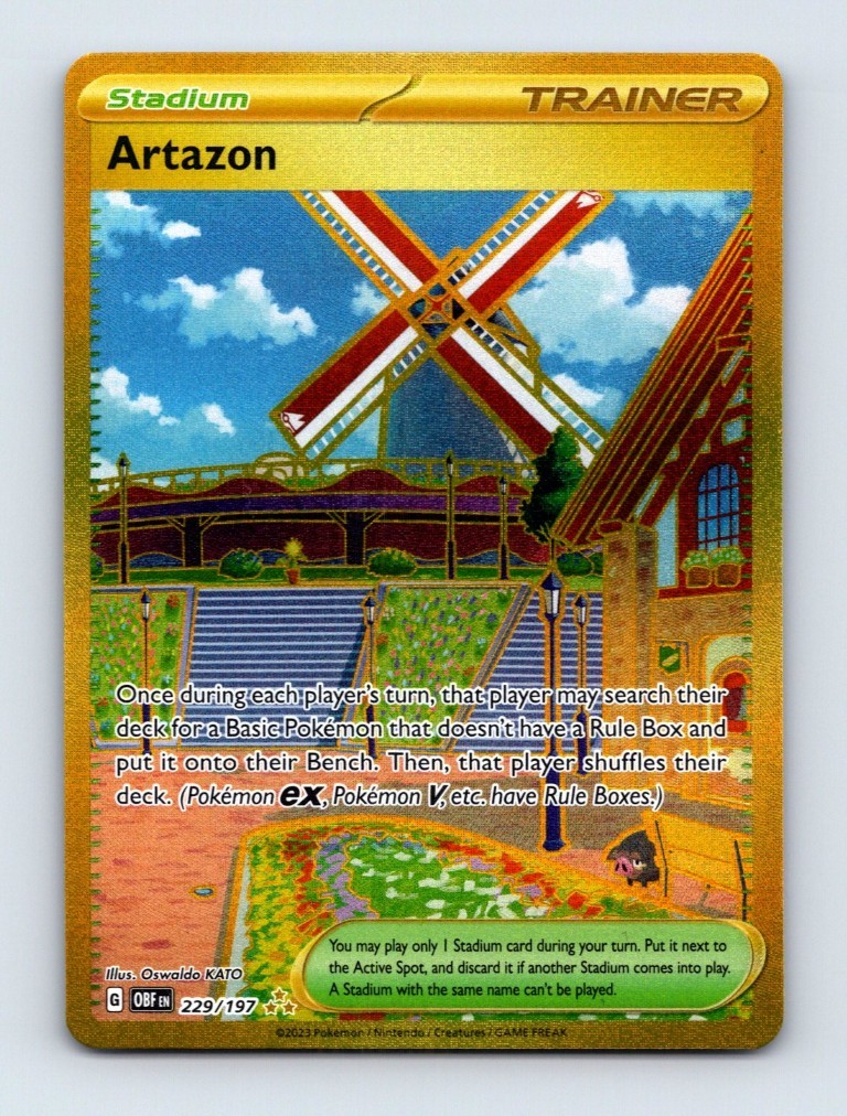 Artazon #229 Obsidian Flames Pokemon Card NM