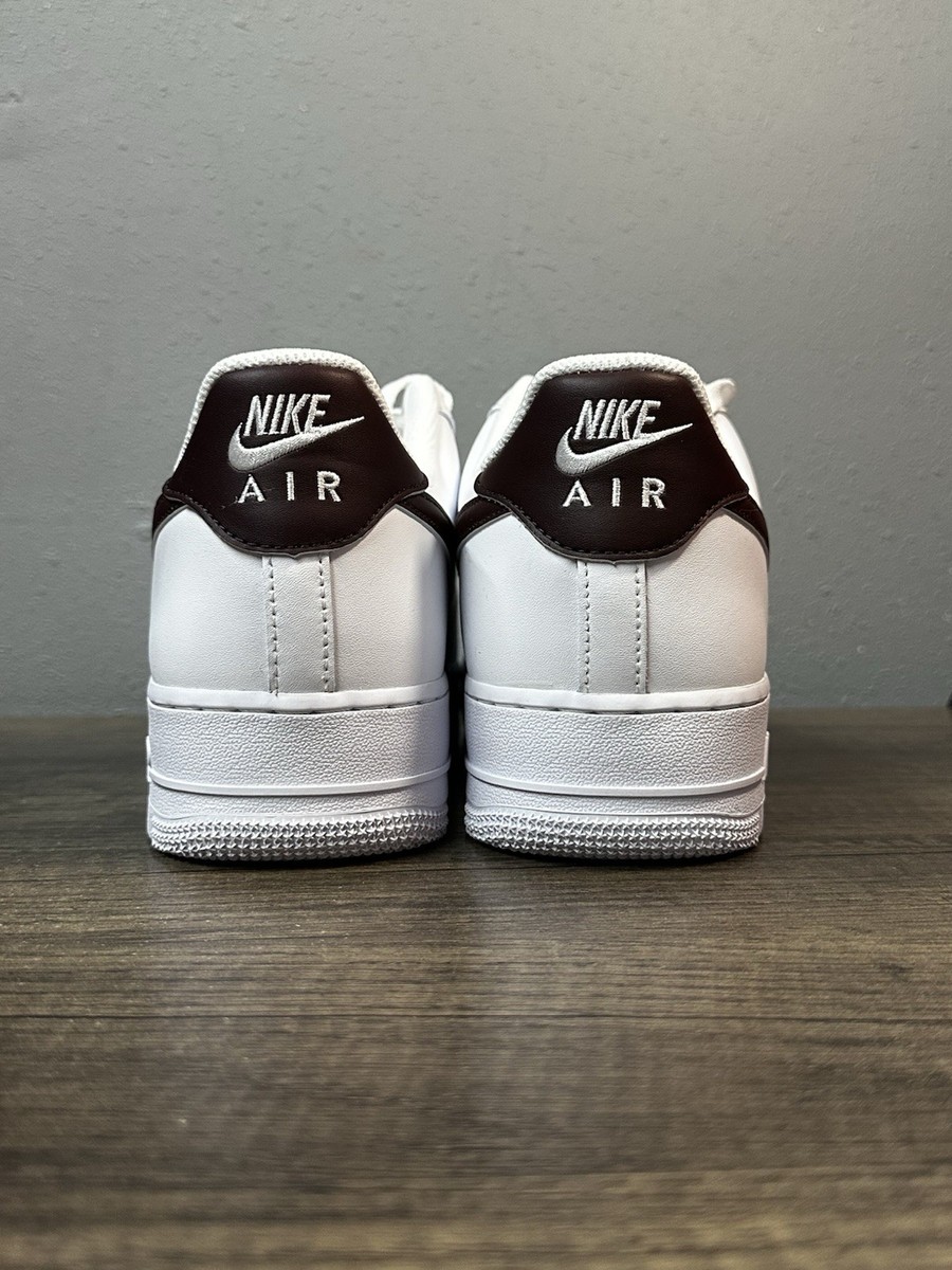 Nike Air Force 1 '07 White Burgundy Crush FJ4146-112 Men's Size 13