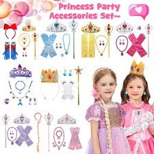Girls Kids Fancy Dress Accessories Birthday Party Princess Cosplay Costume Gifts