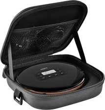 "Portable CD Player Case EVA Water-Resistant Storage for Walkman Discman Travel