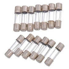 100 Pcs 5x20 mm 10 A Glass Tube Fuses for Multimeter and Electronics