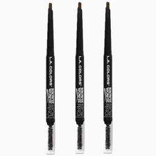 L.A. COLORS Browie Wowie, Retractable Eyebrow Pencil, Dark Blonde - 3 PACK