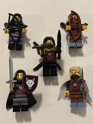 New LEGO Castle Wolfpack Knights Battle Pack - 5 Minifigures - Sets 31168 10305