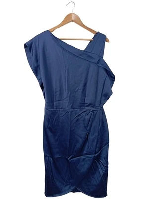 REISS Robe crayon Dames Robe T EU 38 bleu élégant - Photo 1/4