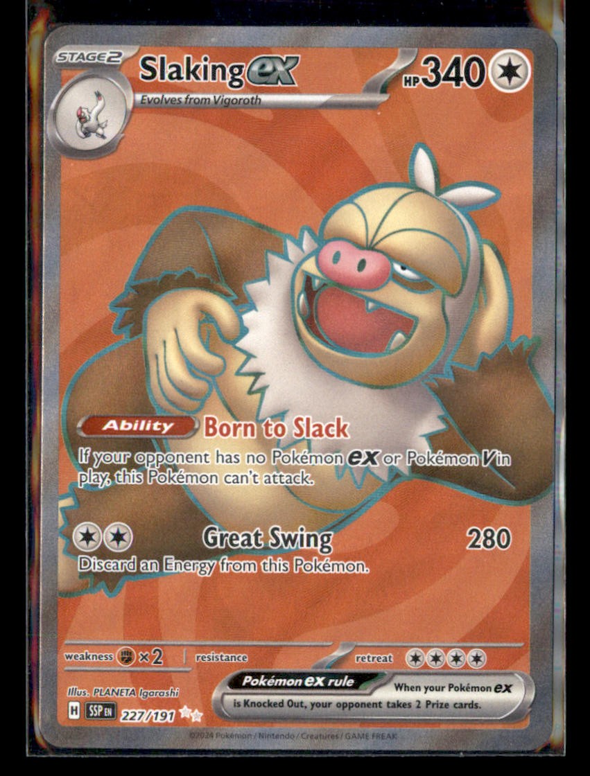Slaking ex - Ultra Rare SV08: Surging Sparks 227/191 LP