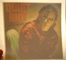 QUIET RIOT METAL HEALTH VINTAGE 1980's ROCK  ROLL IRON ON TRANSFER -NICE, B-9