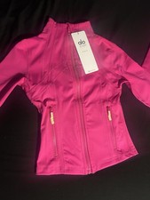 Alo Yoga Pink Activewear Set Jacket  Leggings Women's Size S .2 2 Piece Yoga