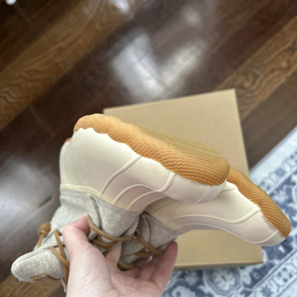 Nuevo Con Caja Sperry Agua Salada Lana Lino Impermeable Pato Botas Off White Talla 9 Foto 3 de 4