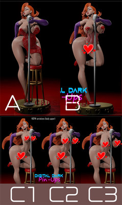 JESSICA RABBIT 3D Printing Figure Unpainted Model Sculpture GK Blank Kit New