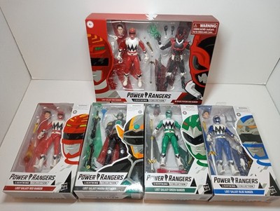 Lot Power Rangers Lightning Collection Lost Galaxy 6 Figures Magna Red Hasbro