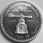 Mexico 1993 Piedra de los Soles Tenochtitlan, 1 Oz Troy .999 Fine Silver Proof. — photo 4