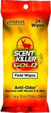 Wildlife Research Center Gold Hunting Scent Killer Field Wipes - 1295