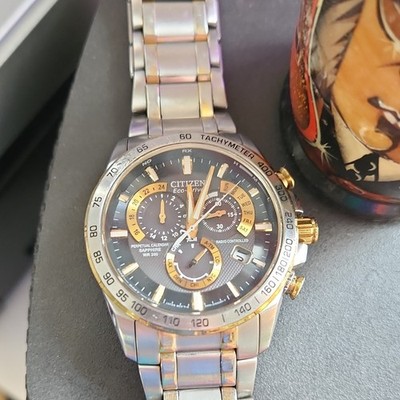 Citizen Eco-Drive Radio Controlled Perpetual Calendar Tachymeter 43mm 200m