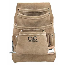 Clc Work Gear I923x Tool Pouch, Tool Pouch, Tan, Leather, 10 Pockets