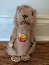 Steiff Puff Marmot 2200/17 1970-1977 17 Cm Groundhog Germany Chest Tag Button