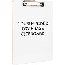Dry Erase Clipboard Low Profile Clip Double Sided Whiteboard Hardboard 9x12.5