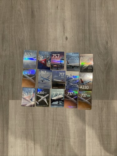 Delta Airline - Pilot Trading Cards - 15 Stück - einige New Release Karten