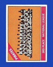 1966 Topps Set-Break #404 Pittsburgh Pirates Team Card VG-VGEX (crease)