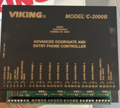 VIKING C-2000B Rev D Door/Gate Entry Phone Controller   Advanced Access Control