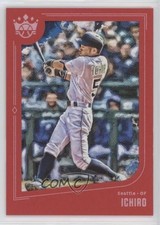 2019 Diamond Kings Image Variation Red Framed Ichiro Suzuki (Mid-Swing) HOF 7ka