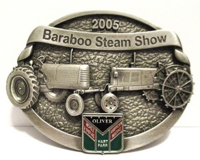 Oliver Hart Parr Tractors Belt Buckle 2005 Baraboo Steam Show Badger Engine Club