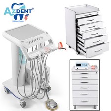 portatil Unidad dental movil entrega con compresor aire succion/Carro con ruedas