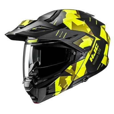 HJC I80 Roki Gelb Spitzen Modulare Flip Dual Sport Motorradhelm