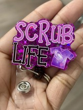 RN, School Nurse, ER NURSE, NURSE, Tech, LVN,ICU, BSN Reel ID Badge Holder,Scrub