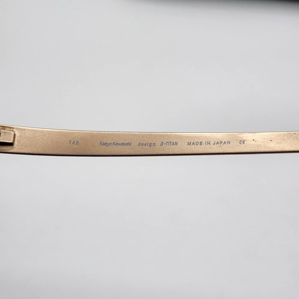 Monturas de gafas Kazuo Kawasaki MP 704 #22 titanio plata sin montura 19 145 Japón Foto 3 de 4