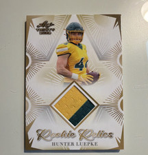Leaf Trinity 2023 Rookie Relics Memorabilia Hunter Luepke #RR-14 Football