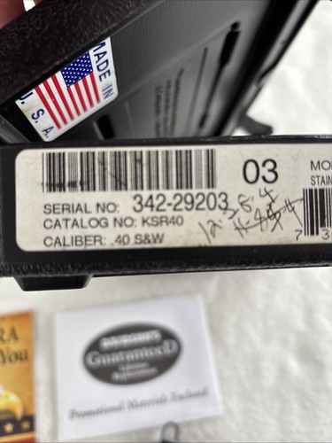 Ruger .40 Cal Factory Box “Case Only” With Firearm Locking Cable - Picture 6 of 8