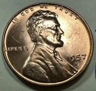 1957-D 1C Lincoln Cent WHEAT PENNY 3355N