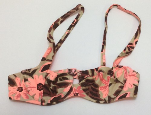 Aerie Coral Brown Floral Swimsuit Bathing Suit, Free Shipping - Picture 41 of 42