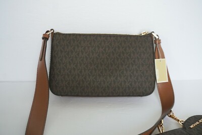 Michael Kors Belt Bag + Matching Wallet Set Brown MK Logo Small 31” Belt? Michael Kors Belt Bag & Fanny Pack Brown Bags & Handbags for  main image 4