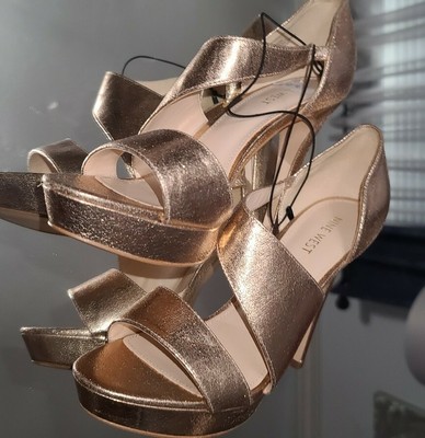 nine west rose gold heels