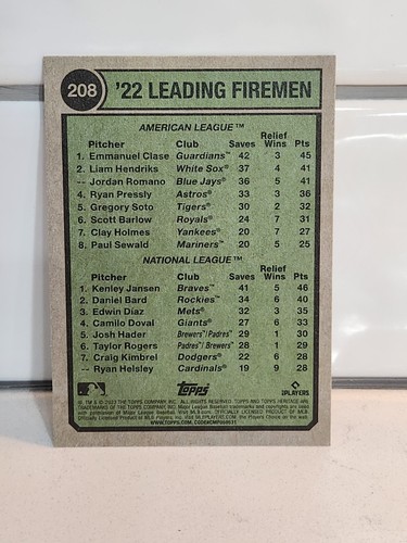 2023 Topps Heritage 201-500 + Flashbacks/Then & Now Inserts/Parallels You Pick! - 第 17/499 張圖片