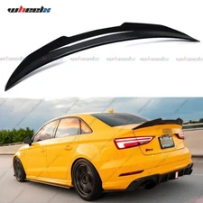 PSM STYLE HIGHKICK GLOSS BLACK TRUNK SPOILER FOR 2014-2020 AUDI A3 S3 RS3 SEDAN