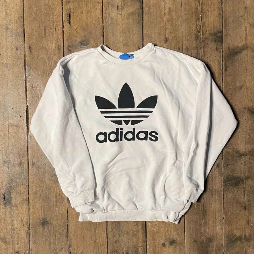 Adidas originals sport trefoil crew sweatshirt sales