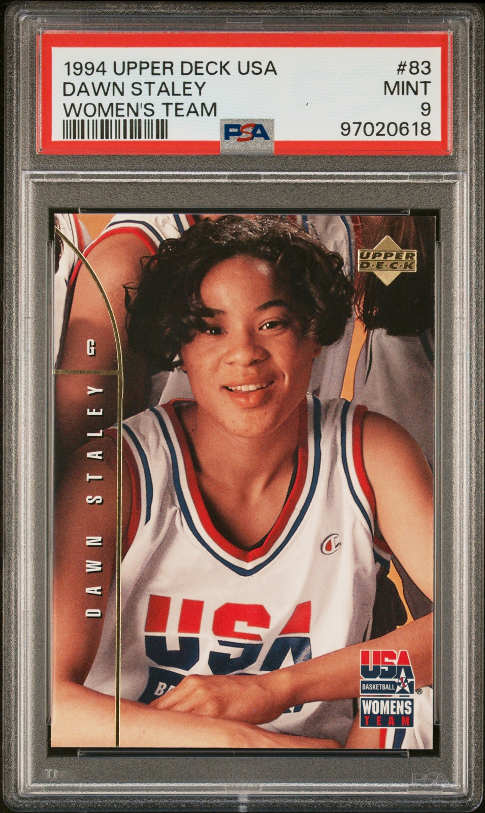 1994 Upper Deck Usa Basketball #83 Dawn Staley Women'S Team PSA 9
