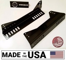 Streetrays Universal Low Side Mount Brackets Recaro Sparco Bucket Seat Black