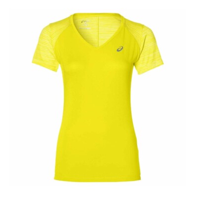 Asics Damen FuzeX Laufshirt Fitness Running Sportshirt Gelb