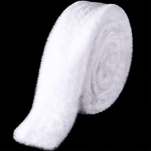 WHITE Luxury Soft Short Faux Fur Fabric 150cm Furry Christmas Tree/Crafts Decor - Picture 13 of 14