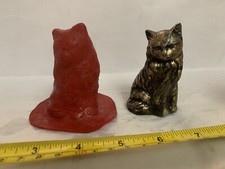 LATEX RUBBER MOLD Molds Small Sitting Cat Height:3โ (YKM-L5054A) Made In USA